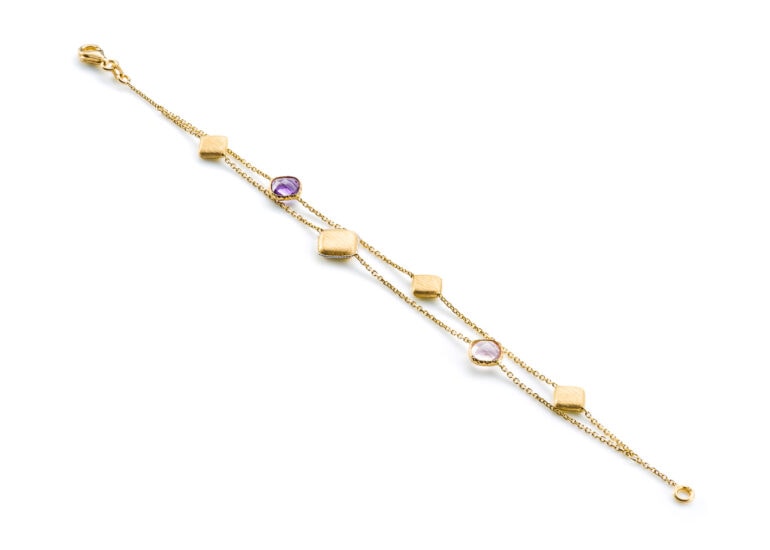 bransoletka złota z kolekcji Fancy by Gabriela Centomo z naturalnymi kamieniami