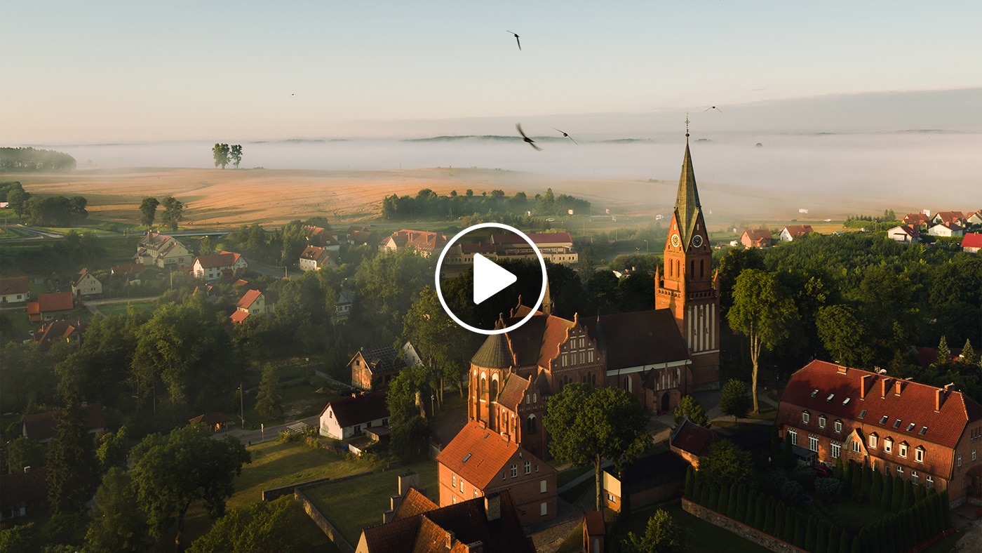 Film z drona - showreel Thousand Lakes Warmia Olsztyn 2020